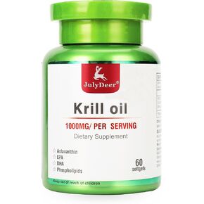 زيت Krill في أنتاركتيكا 1000 ملغ مع Omega-3S EPA و DHA و Astaxanthin و Phospholipids 60 لا تكمل طعم مريب للمفاصل والقلب والدماغ والمناعة