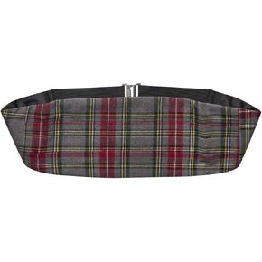 Traditional Light Grey Tartan Cummerbund, Scotland