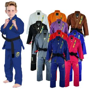 Dragon Brazilian Jiu Jitsu Gi for Kids – Ultra-Light, Preshrunk Youth Grappling Uniform with Free Belt & Bag
