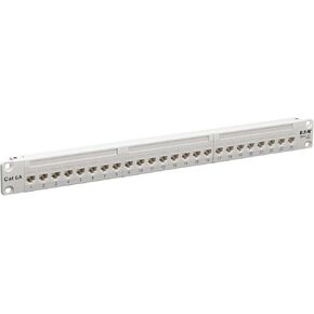 لوحة التصحيح Tripp Lite ذات 24 منفذ Cat6 / Cat5 STP محمية RJ45 Ethernet 1U Rackmount TAA (N254-024-SH)، أسود