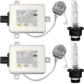 2 عبوات W3T19371 صابورة المصباح HID مع Igniter & D2S لمبة لـ Acura tl tsx zdx mdx ilx لـ Honda Accord Odyssey لـ Mazda 3 5 Cx-5 Xenon Meadlight Module Unit W3T16271 W3T15671