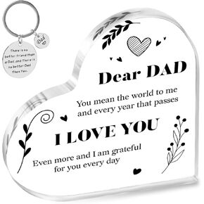 MumMarmot's Father’s Day Gifts, Gifts for Dad,Desktop Decor for Dad,Dad Birthday Gift,Dad Christmas Gifts,Memorial Gifts for Loss of Dad,Home Office Decor
