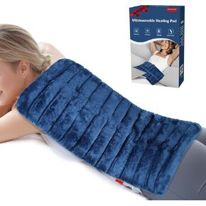 Comfytemp Extra Large Microwavable Heating Pad for Back Pain Relief, FSA HSA Eligible, 12"x23" 3.7 LB Moist Heat Pad for Neck Shoulder, Cramps, Physical Therapy Mothers Day Gifts for Aches, Joints