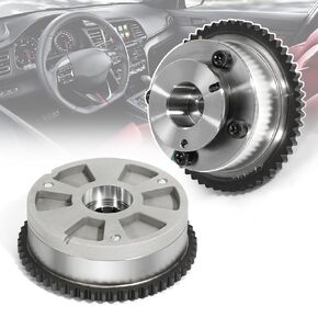 Engine Exhaust & Intake CVVT Camshaft Gear, 2Pack, 24350-2E700 & 24370-2E020 CVVT Camshaft Sprocket, Fits for Hyundai Elantra/Kona/Veloster | Kia Forte/Soul/Seltos, 2.0L, 2017-2022 CVVT Gears