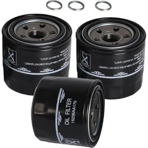 3-Pack 15208AA170 Oil Filter with Crush Gaskets, Fits for Subaru WRX 2015-2024, Fits for Subaru BRZ 2022-2024, 1.6L, 803916010