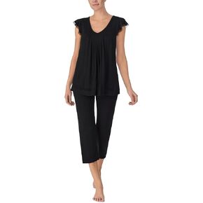 ELLEN TRACY Womens Pajama Top - Soft Stretch Jersey Short Sleeve Sleep Shirt Loungewear