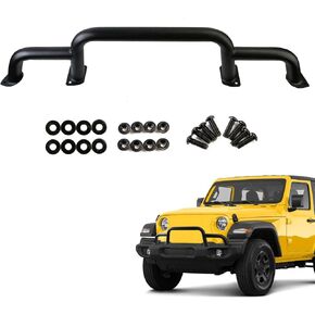 Grille Winch Brush Guard for Jeep Wrangler JL ، Gladiator ، JT (2018-2024) - Triple Hoop Promper Bar Winch/Pront Press Brich Bar Bar ، يحل محل الجزء #82216474aa