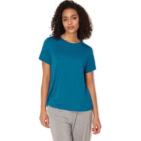 Women's Pajama Tops Bamboo-derived Viscose Soft Comfy Short Sleeve Basic Lounge Tops