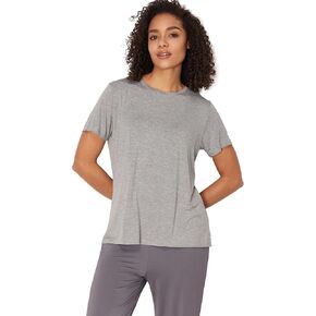 Women's Pajama Tops Bamboo-derived Viscose Soft Comfy Short Sleeve Basic Lounge Tops in Kuwait