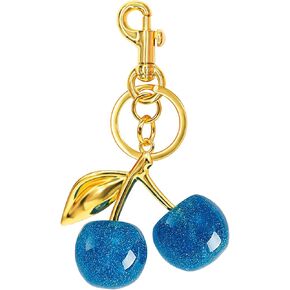 Cherry Keychain for Women Apple Strawberry Bag Charm Key Chain Accessories Gifts for Birthday Christmas