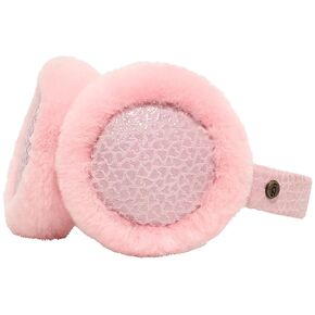 UGG Pink Hearts Earmuff (Toddler/Little Kids) Pink One Size