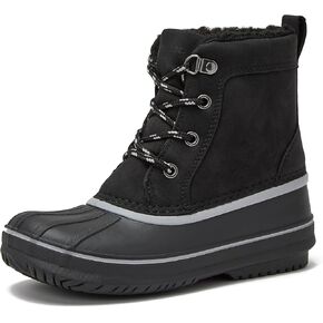 Lands' End Wynn Snow Boots for Kids - Insulated Waterproof Winter Snow Duck Boots for Boys and Girls - Little Kid and Big Kid Size 1 to 7 - Boys and Girls Snow Boots