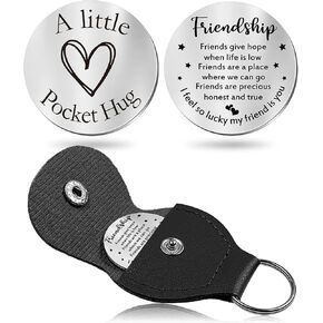 CINDYHE Pocket Hug Token keychain Gifts for Men Women Him Her Dad Mom Son Daughter Brothers Sisters Teacher Boy Girl Friends (Sobriety)