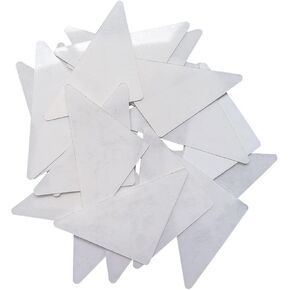 esowemsn 100PCS Shirt Collar Fixed Disposable PVC Collar Anti-Warping Edge Shaper Collar Support Rack Triangle Sticker Collar Extenders Suit for Men Women Any Shirt with a Collar