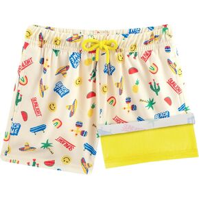 Brisira Boys Swim Trunks Sup Wathing Supression Liner Quick Dry Dry Anti-Chafe Swimsuit Shorts Toddler Youth Youth Teen