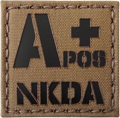 APOS NKDA A+ Blood Type 2x2 Tactical Morale Fastener Patch (Multicam) in Kuwait