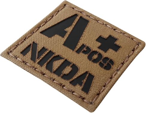 APOS NKDA A+ Blood Type 2x2 Tactical Morale Fastener Patch (Multicam) in Kuwait