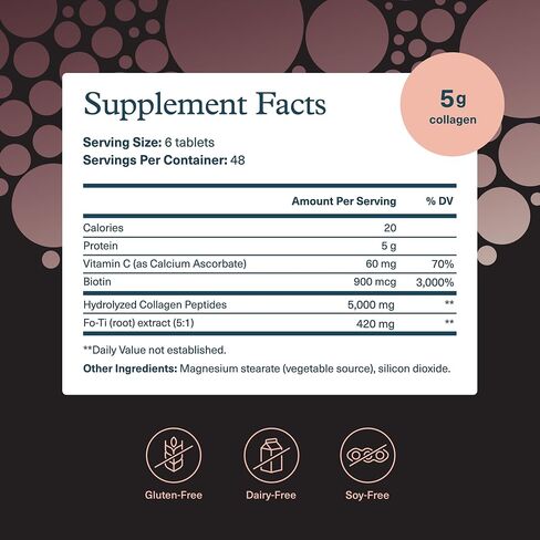 Youtheory Men's Collagen - 5,000 mg Collagen - Daily Supplement for Men - for Hair & Skin Support* - Gluten, Soy & Dairy Free - 290 Tablets in Saudi Arabia