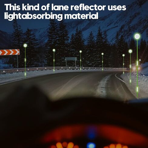 12PC Driveway Markers Reflectors,Glow-in-The-Dark Lane Recognition reflectors, 48Inch Fiberglass Pole Double Sided Reflectors for Driveway,Three Heights of Reflective in Saudi Arabia