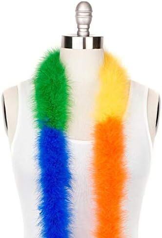 ZUCKER Marabou Feather Boas - Fluffy Costume Accessories, for Halloween Party, Carnival, Crafts, Dancing - 3-Pack in Kuwait