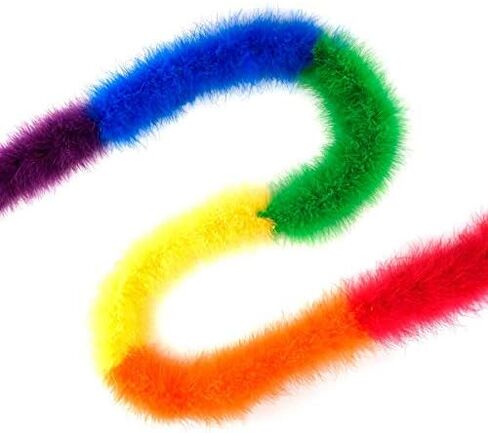ZUCKER Marabou Feather Boas - Fluffy Costume Accessories, for Halloween Party, Carnival, Crafts, Dancing - 3-Pack in Kuwait
