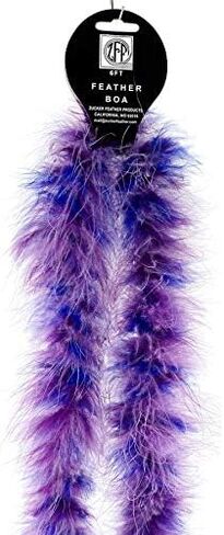 ZUCKER Marabou Feather Boas - Fluffy Costume Accessories, for Halloween Party, Carnival, Crafts, Dancing - 3-Pack in Kuwait