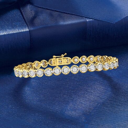 Ross-Simons 3.00 CT. T.W. سوار تنس الماس محي in Kuwait