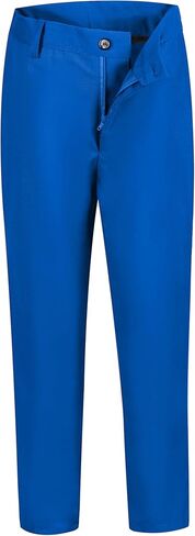 Boys Dress Pants Adjustable Waist Flat Front Casual Wear Slim Fit School Uniforms Pants in Saudi Arabia