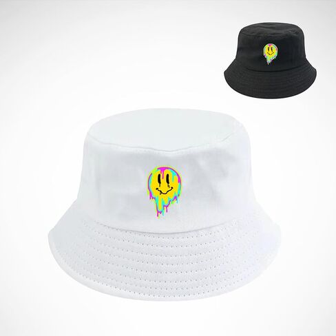 Unisex Bucket Hat Beach Sun Hat Aesthetic Fishing Hat for Men Women Teens, Reversible Double-Side-Wear in Saudi Arabia