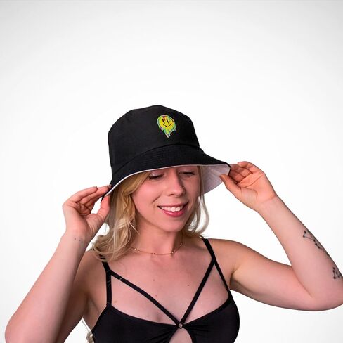 Unisex Bucket Hat Beach Sun Hat Aesthetic Fishing Hat for Men Women Teens, Reversible Double-Side-Wear in Saudi Arabia