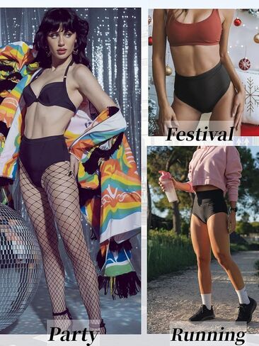 شورت غنيمة للنساء بخصر عالٍ لرفع المؤخرة من الألياف اللدنة لراكبي الدراجات النارية واليوجا والرقص والرقص المثير والسراويل المثيرة in Kuwait