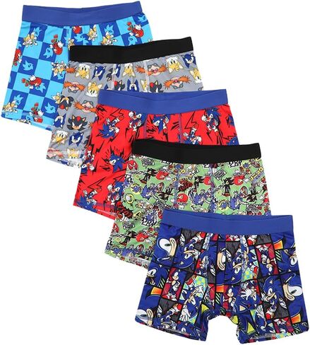 Sonic the Hedgehog 5pk Boys Boxer Briefs Set in Saudi Arabia