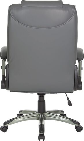 كرسي المكتب التنفيذي لسلسلة صدى نجم المكتب مع الدعم المدمج القطني وأذرع فليب مبطنة ، رمادي مع قاعدة مغلفة بالكاكاو المغلفة in Kuwait