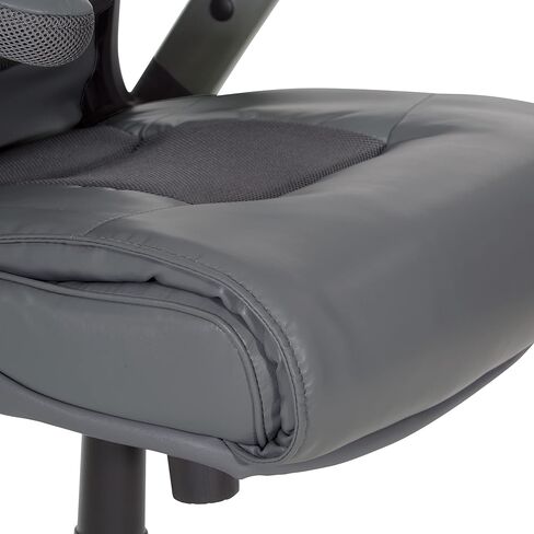 كرسي المكتب التنفيذي لسلسلة صدى نجم المكتب مع الدعم المدمج القطني وأذرع فليب مبطنة ، رمادي مع قاعدة مغلفة بالكاكاو المغلفة in Kuwait