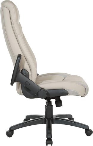 مكتب مكتب تنفيذي للمكتب العالي المترابط مع مقعد سميك مبطن وارتفاع الذراعين القابلة للتعديل ، الأسود in Kuwait