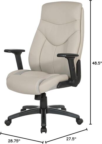 مكتب مكتب تنفيذي للمكتب العالي المترابط مع مقعد سميك مبطن وارتفاع الذراعين القابلة للتعديل ، الأسود in Kuwait