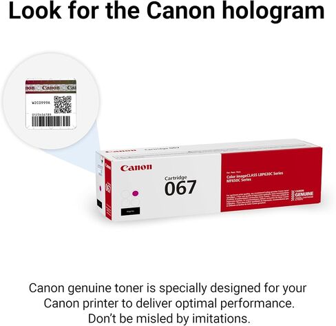Canon Genuine 067 Black Toner Cartridge Compatible with LBP633Cdw, LBP632Cdw, MF652Cdw, MF653Cdw, MF654Cdw, MF656Cdw in Kuwait