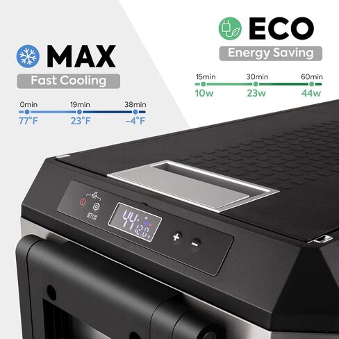 ICECO JP50 Pro Portable Refrigerator,12Volt Car Fridge Freezer, Compact Refrigerator with Secop Compressor, for Outdoor, Camping 51.7 Quart, -4℉～68℉, DC 12/24V, AC 110/240V, Multi-directional Lid in Saudi Arabia
