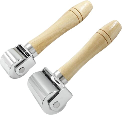 Litoexpe 1pcs Leather Press Edge Seam Roller, 26mm Stainless Steel Leather Edge Creaser and Smoother, Leather Glue Laminating Roller Tool, Platen Tool for Leather in Kuwait