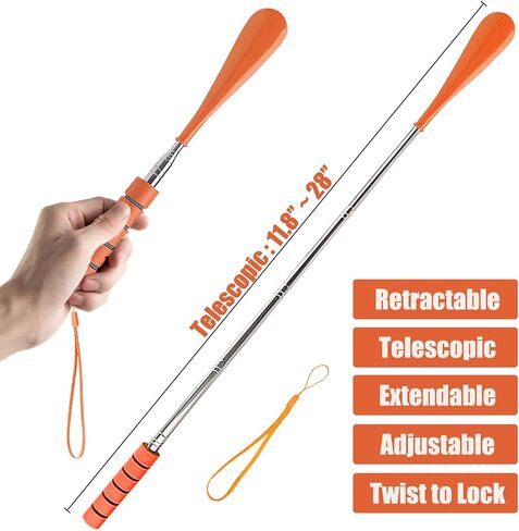 Shoe Horn Long Handle Retractable Telescopic Shoehorn Foldable Shoehorn Shoe Puller Adjustable Shoe Aids in Kuwait