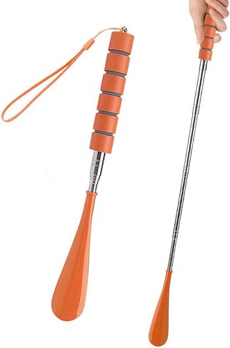 Shoe Horn Long Handle Retractable Telescopic Shoehorn Foldable Shoehorn Shoe Puller Adjustable Shoe Aids in Kuwait
