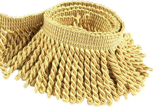 11 Yards Bullion Fringe Trim,Tassel for Craft,Fabric Trim Lace Trim Upholstery Trim Ribbon Decorative Trim for Sewing Curtain Couch Pillow Cushion Shawl Dress Costume Embellishment (Burgundy) in Kuwait