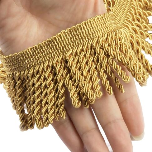 11 Yards Bullion Fringe Trim,Tassel for Craft,Fabric Trim Lace Trim Upholstery Trim Ribbon Decorative Trim for Sewing Curtain Couch Pillow Cushion Shawl Dress Costume Embellishment (Burgundy) in Kuwait