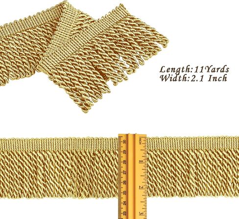 11 Yards Bullion Fringe Trim,Tassel for Craft,Fabric Trim Lace Trim Upholstery Trim Ribbon Decorative Trim for Sewing Curtain Couch Pillow Cushion Shawl Dress Costume Embellishment (Burgundy) in Kuwait