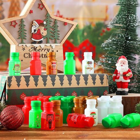 Zomiboo 48 PCS Snowflake Bubble Wands Party Fords for Kids Winter Bubbles Toys Bulk Mini Bubble Bottles مع ملصقات ندفة الثلج الشتوية لقضاء عطلة الفصول الدراسية Pinata مواد عيد ميلاد اللوازم اللوازم in Kuwait