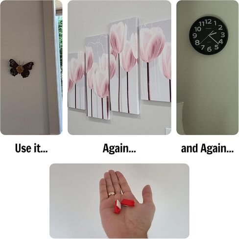 Picture Hanging Tools - Pack of 6 Tools - Use to Help Hang Pictures, Canvases & More - Use for Sawtooth, Double Sawtooth, Keyhole, Double Keyhole, Rings & More Hangers - Standard Set in Saudi Arabia