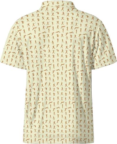 Party Mens Golf Shirt Print Short Sleeve Moisture Wicking Funny Sport Performance Polo Shirts for Men in Saudi Arabia