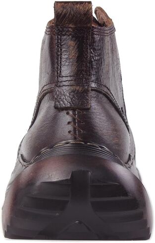 OSSTONE Vintage Moto Boots for Men Fashion lace-up Leather Retro Chukka Boots Casual Shoes OS-5008-S-1-Brown in Saudi Arabia