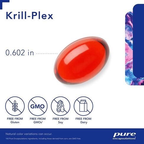 Pure Encapsulations Krill-Plex | Supports Menstrual Comfort, Heart Health, Joint Support, Cognitive Function and Skin Health | 60 Softgel Capsules in Saudi Arabia