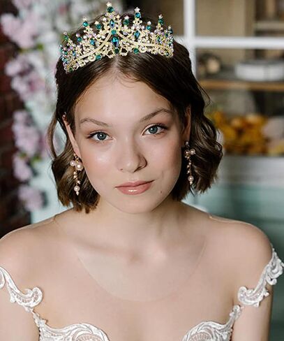 COCIDE Silver Tiara and Crown for Women Crystal Queen Crowns Rhinestone Princess Tiaras for Girl Bride Wedding Hair Accessories for Bridal Birthday Party Prom Halloween Cos-play Costume Christmas in Kuwait